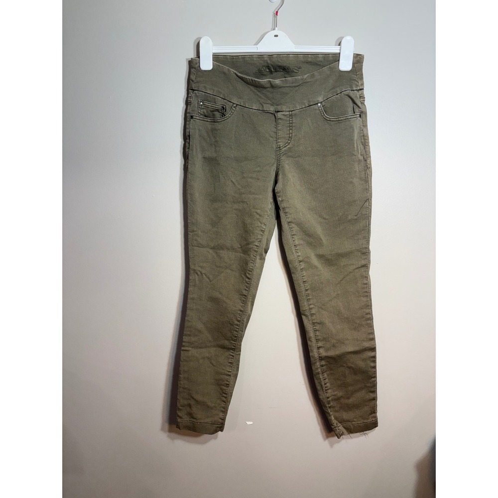 Jag Jeans Womens Size 8 High Rise Skinny Pull On Pants Olive Green Stretch Twill
